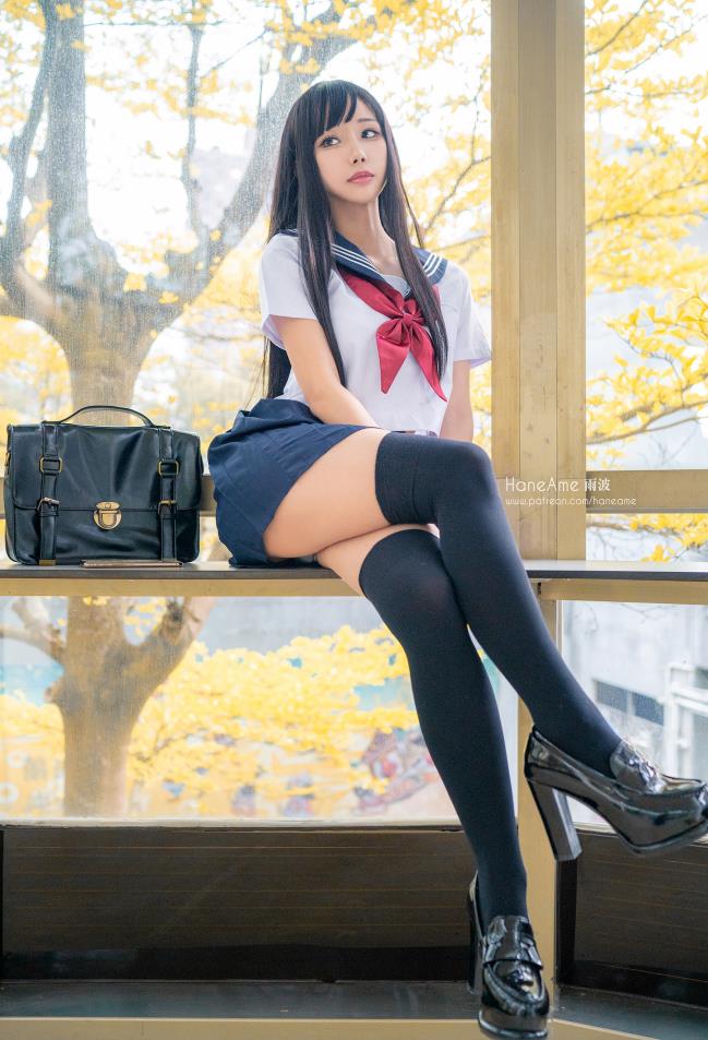 326-HaneAme雨波-JK制服[17P-63.5M]